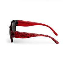 Black and Red Print Sunglasses