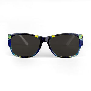 Electric Wood Print Sunglasses