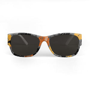 Grey Hawaiian Print Sunglasses