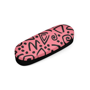 Pink Abstract Print Sunglasses