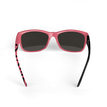 Pink Abstract Print Sunglasses
