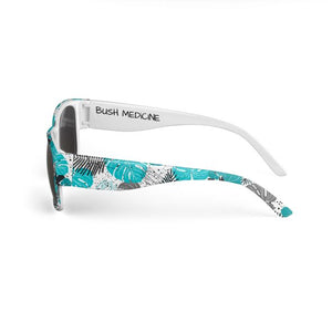 Hawaiian White Print Sunglasses